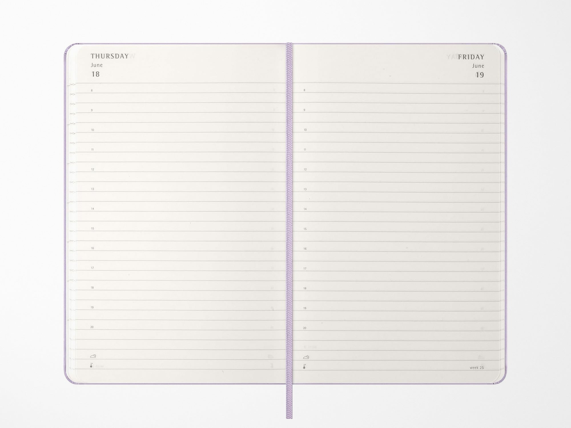 2026 Moleskine Daily Planner Hardcover - Pastel Lilac A5 Notebook for Productivity & Goal Tracking | Perfect for Work, School & Personal Organization