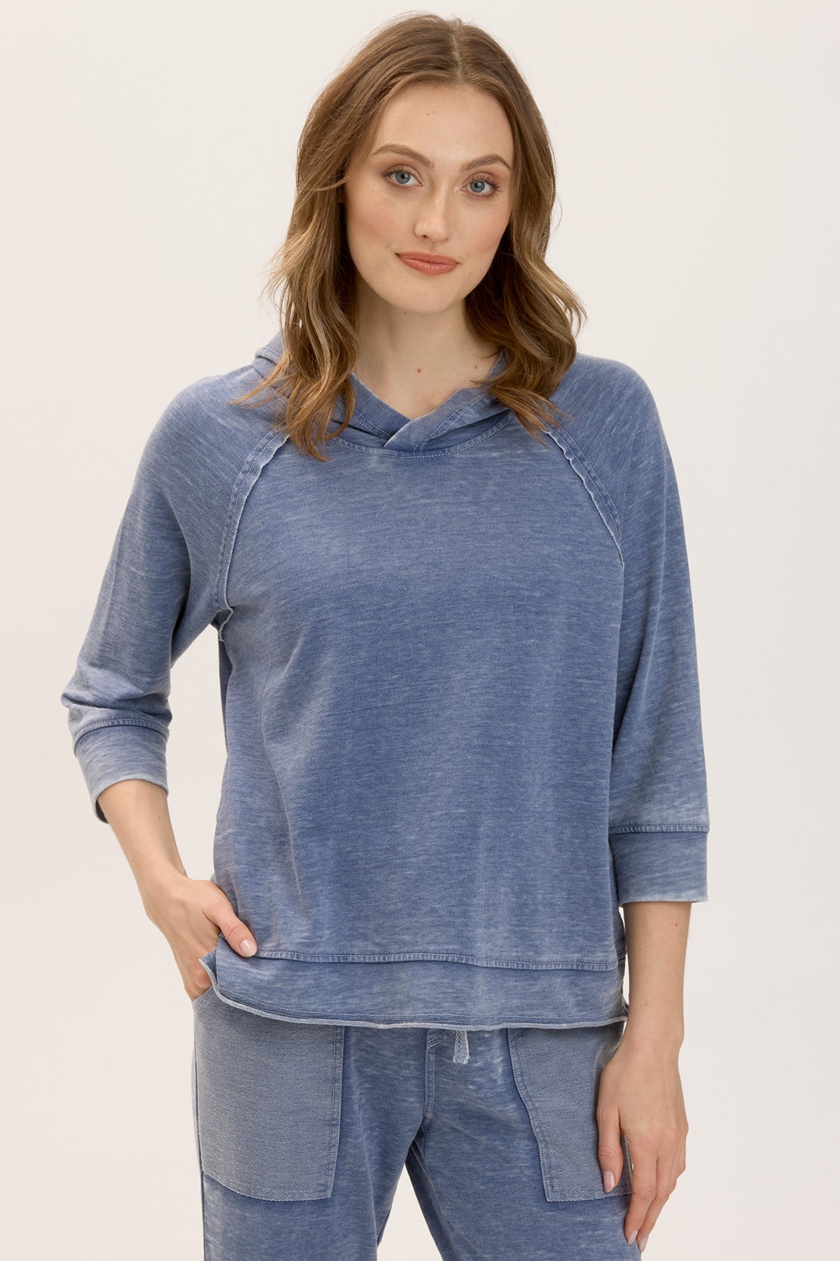 Shula Hoodie Adrift Burnout - Soft & Stylish Women's Pullover Sweatshirt | Cozy Casual Wear for Fall & Winter | Perfect for Outdoors, Travel & Lounge
