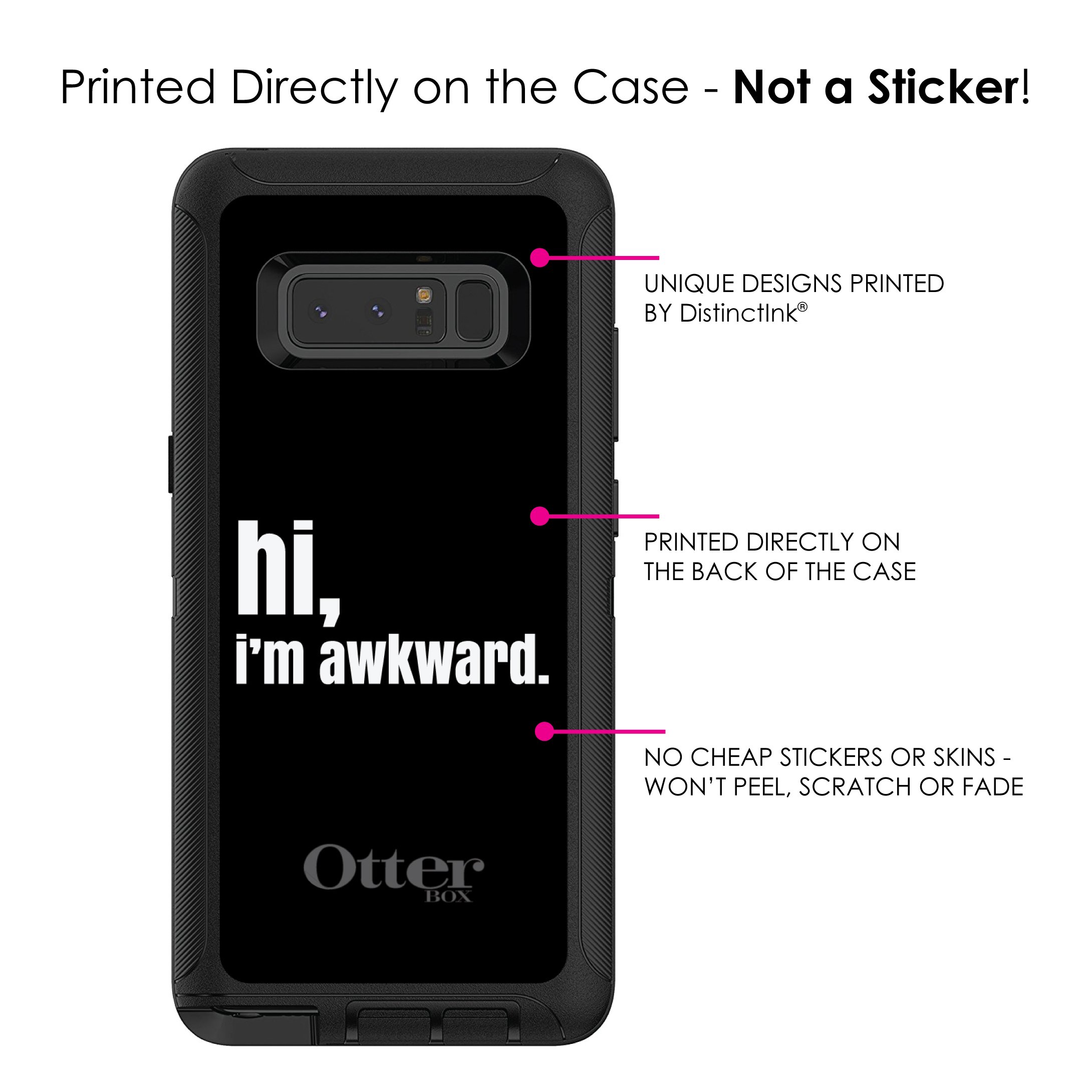 Premium Samsung Galaxy Note 8 Case - Shockproof Black & White Custom Phone Cover | Durable Replacement for OtterBox Defender | Perfect for Work, Travel & Outdoor Protection