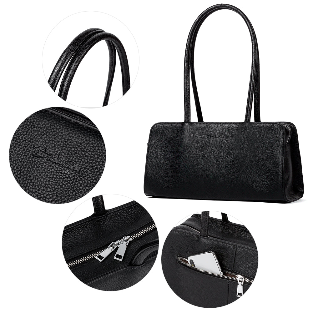 Stylish & Functional Leather Shoulder Bag for Women - Perfect for Work, Travel & Everyday Use