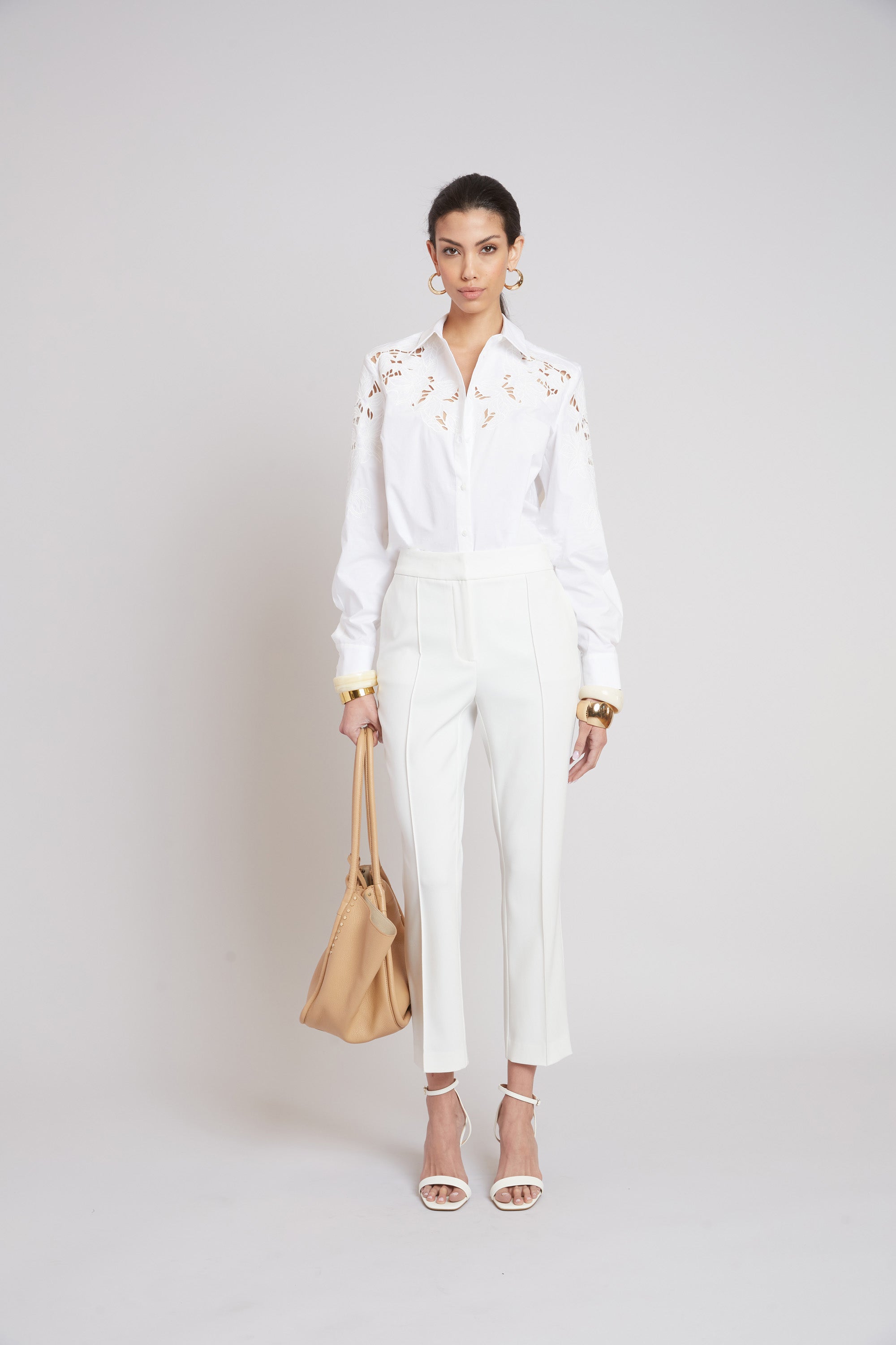 Breathable Openwork Cotton Shirt for Women - Summer Loose Fit Boho Blouse - Perfect for Beach, Vacation & Casual Outings