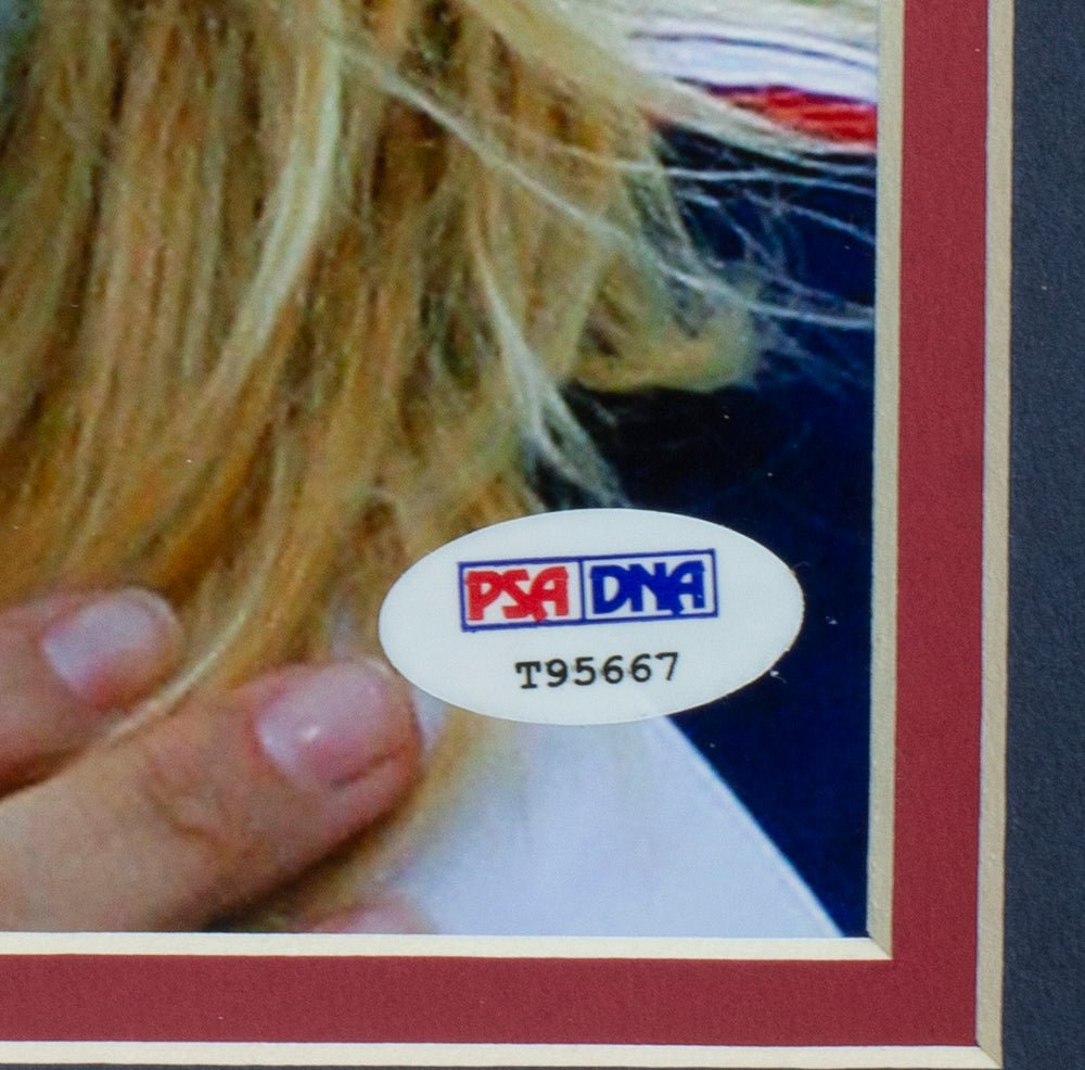 Jennie Finch Autographed USA Softball 8x10 Photo with PSA/DNA Certification - Perfect for Sports Memorabilia Collectors and Softball Fans Display