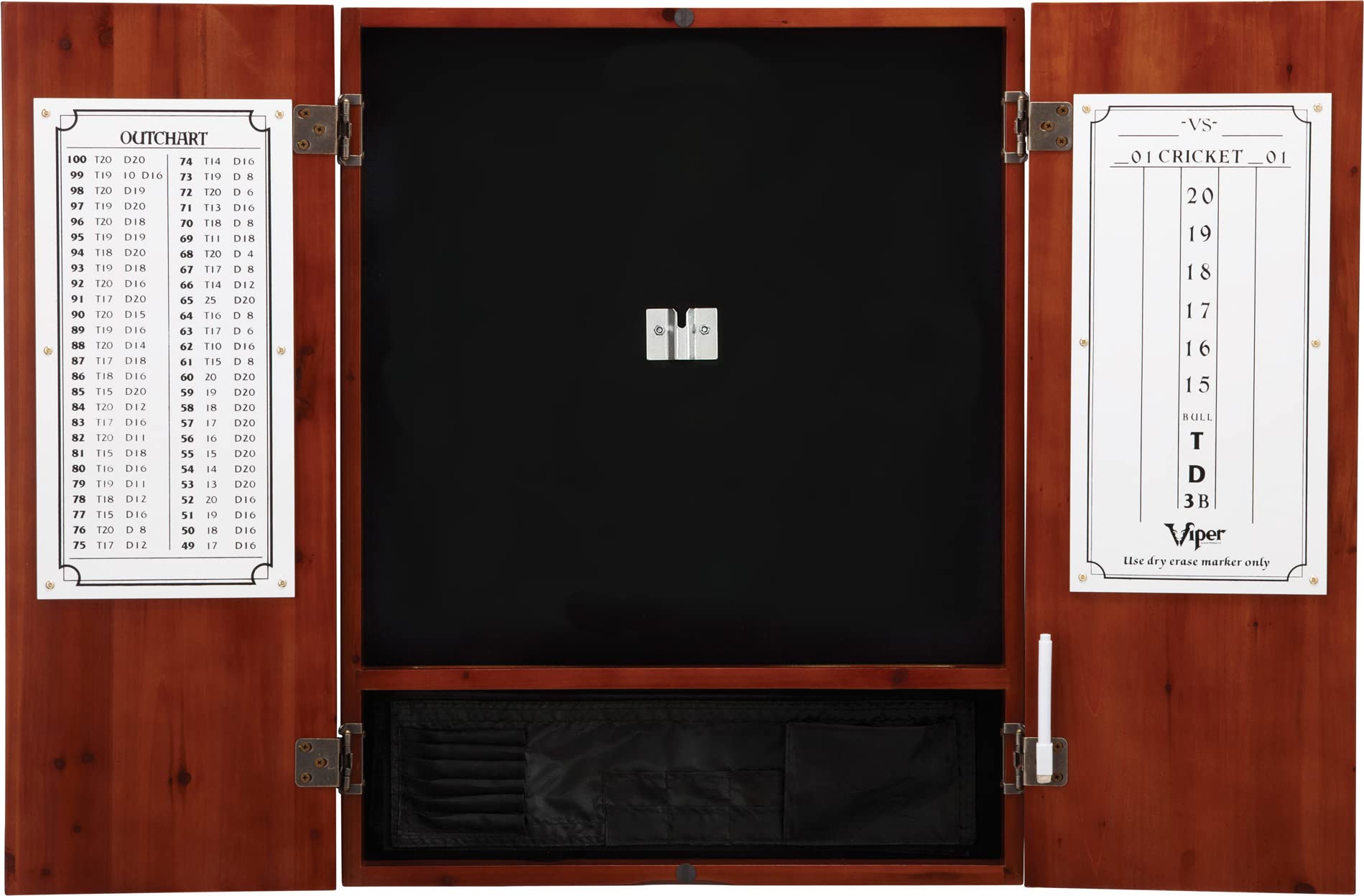 Premium Viper Dead On Professional Sisal Dartboard with Cabinet - Metropolitan Cinnamon Finish | Includes Shadow Buster LED Dartboard Lights & Laser Throw Line Marker | Perfect for Home Game Rooms, Bars, and Professional Dart Tournaments