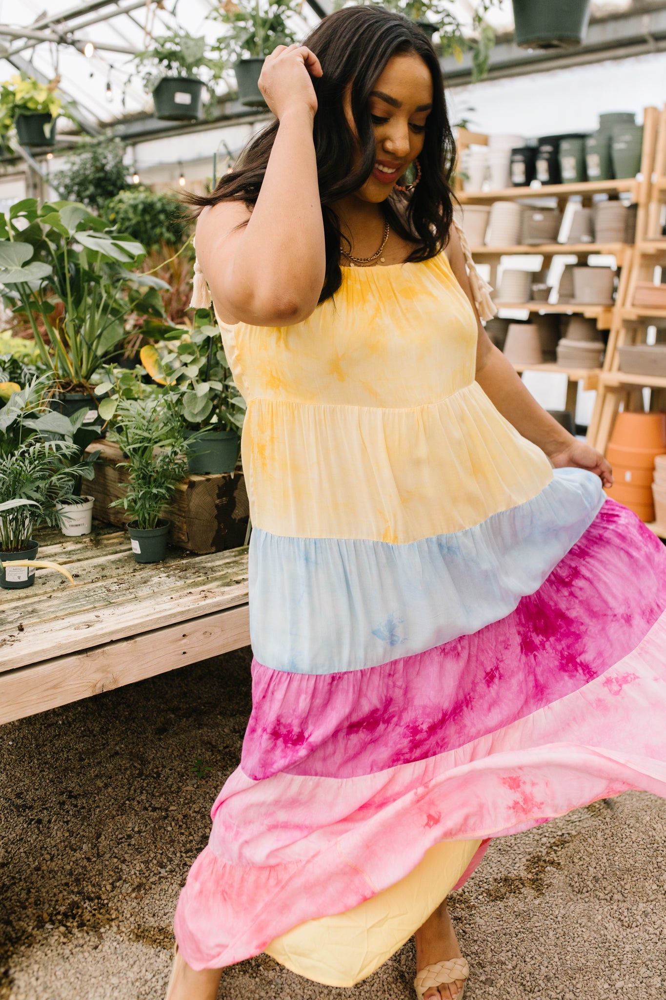 Caribbean Crush Dress - Flowy Summer Beach Dress for Women | Tropical Vacation Outfit, Boho Maxi Dress for Pool Party & Date Night