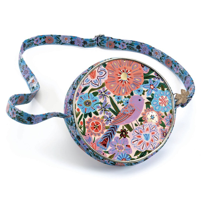 Round Bird Print Kids Handbag for Girls - Cute & Stylish Crossbody Purse for School, Travel & Everyday Use