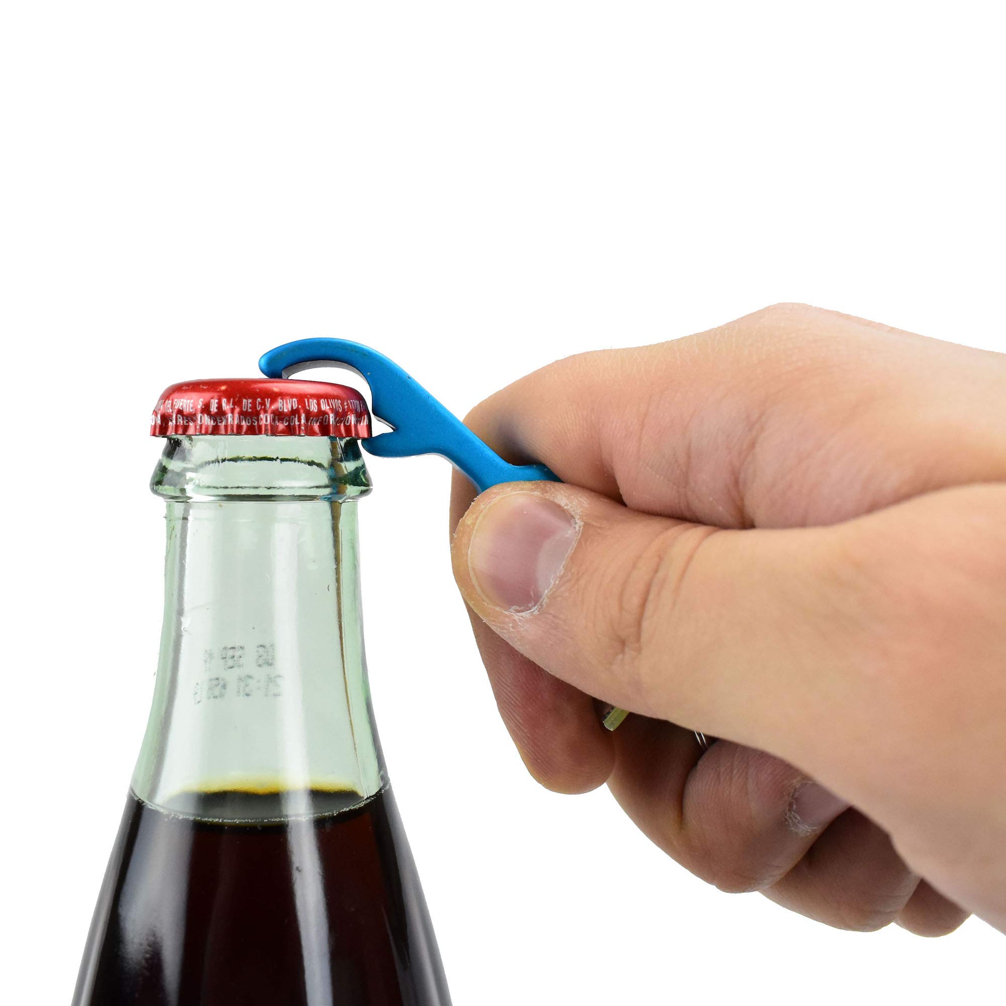 Ace Camp Bottle Opener Hex Tool - Multi-Purpose Outdoor Camping Gear for Beer, Soda & Survival Kits