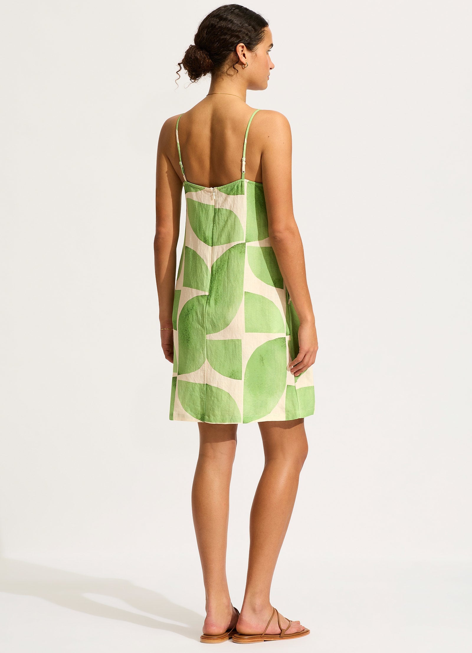 Sunray Bandeau Mini Dress in Sage Green - Summer Beach Wear, Party Outfit, Vacation Dress for Women