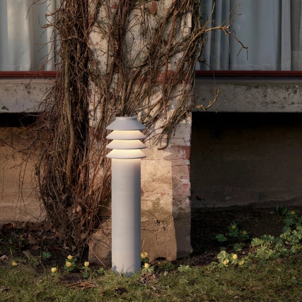 BYSTED GARDEN BOLLARD Lamp - Outdoor Solar LED Landscape Lighting for Pathway, Driveway, and Garden Decor | Weatherproof & Energy Efficient