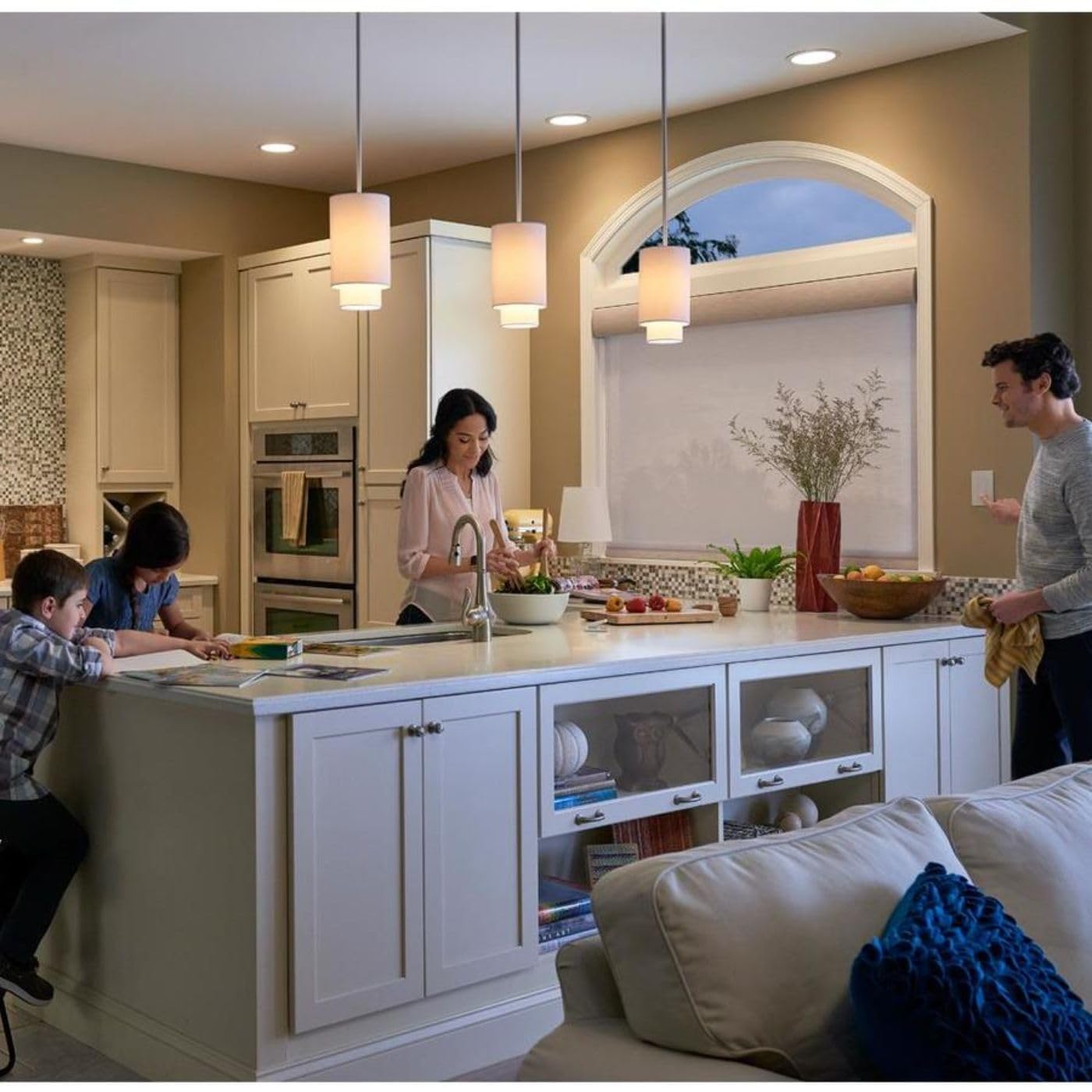 Lutron Caseta Deluxe Smart Dimmer Switch Kit with Wireless Remote - White | Works with Alexa, Apple HomeKit | 3-Way Switch Compatible | P-BDG-PKG2W-A & P-PKG1WS-WH | Perfect for Smart Home Lighting Control in Living Room, Bedroom, or Office