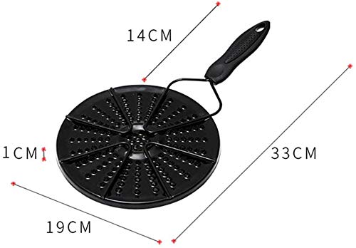 **Iron Heat Diffuser Plate for Gas Stove - Even Heat Distribution, Flame Reducer & Simmer Ring - Compatible with Glass Cooktops & Coffee/Milk Heating - Perfect for Slow Cooking & Brewing**