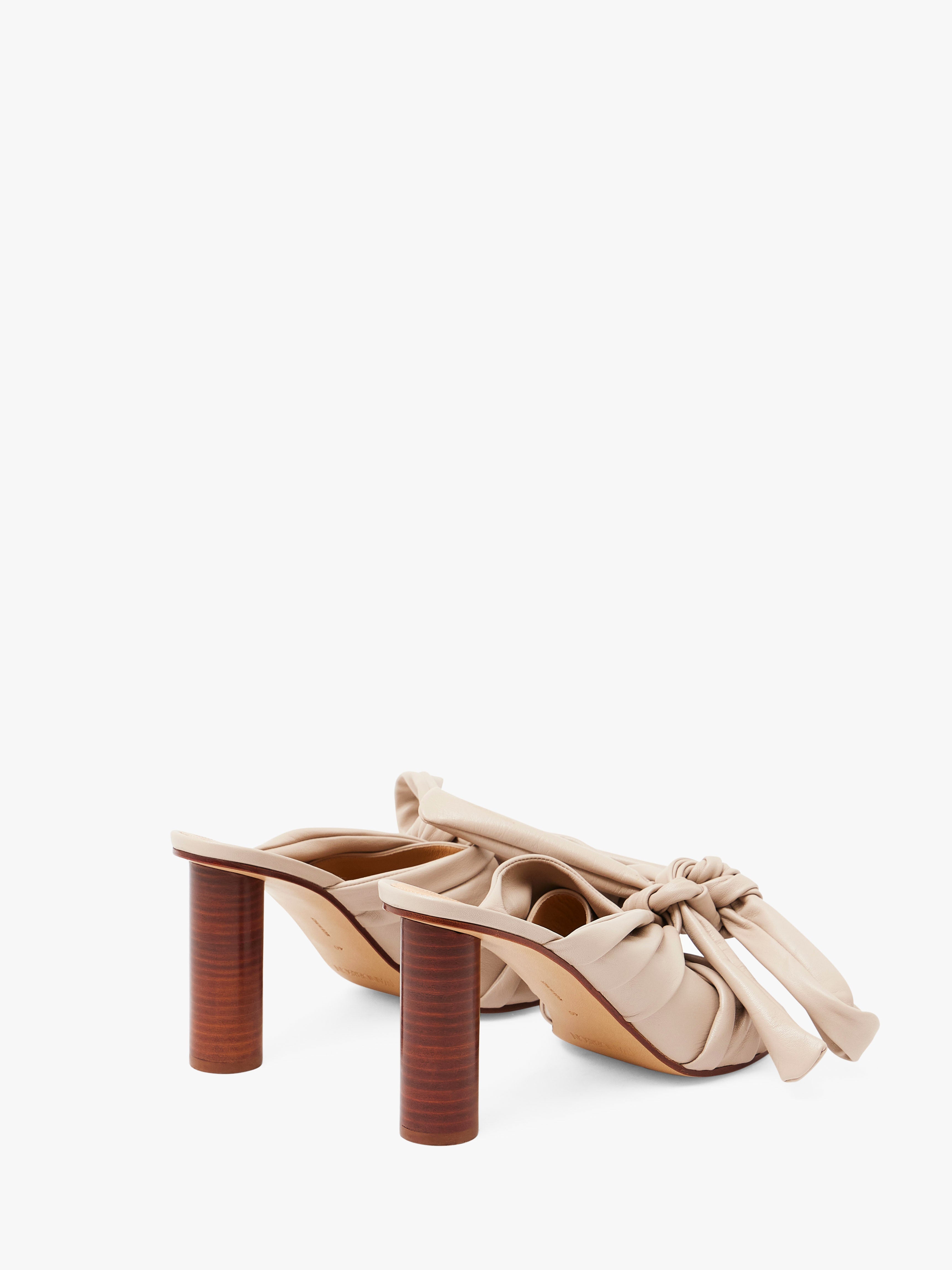 Bow Heeled Mules for Women - Elegant Slip-On Shoes with Comfortable Block Heel - Perfect for Office, Party & Casual Wear