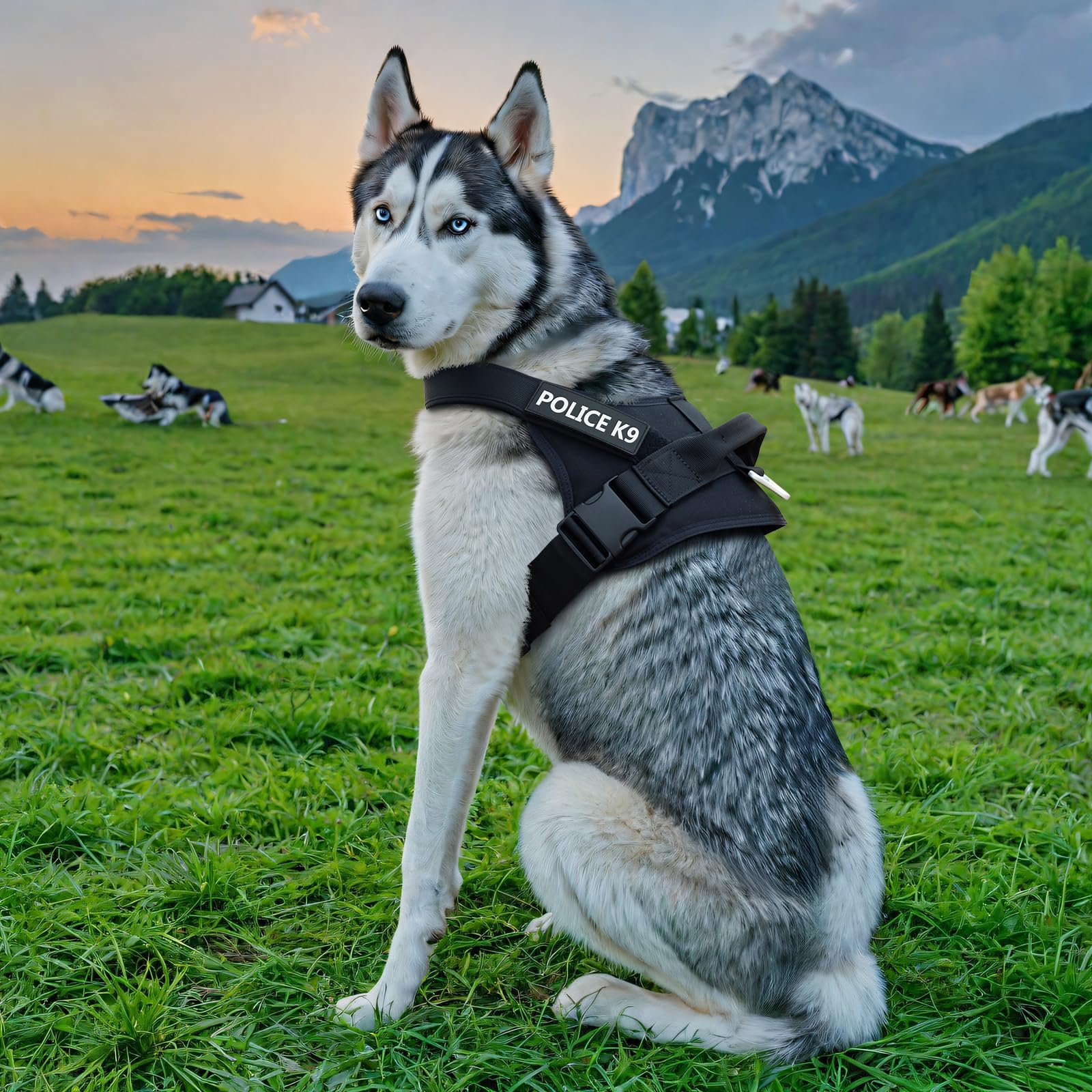 Tactical Dog Harness No-Pull Military Vest - Adjustable Service Dog Harness with Handle for Medium & Large Dogs (XL, Coyote Brown) - Perfect for Police K9 Training, Outdoor Adventures & Working Dogs