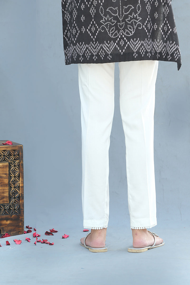 Stylish Lacy Straight Leg Pants for Women - Comfortable & Elegant Office Wear or Casual Outfits | Perfect for Work, Dates & Everyday Fashion