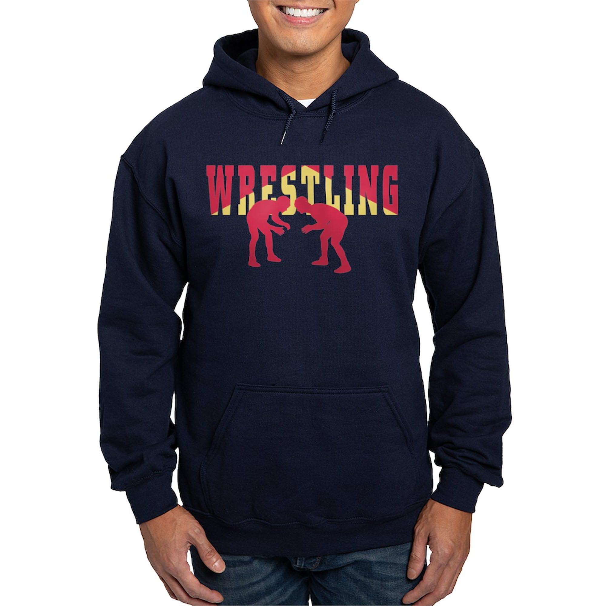 Men's Dark Regular Fit Wrestling 2 Hoodie by CafePress - Comfortable Pullover for Gym, Training & Casual Wear
