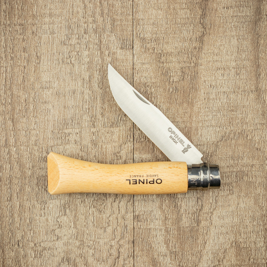 Opinel No.07 Stainless Steel Folding Pocket Knife - Compact Outdoor Camping, Hiking & Everyday Carry (EDC) Utility Tool