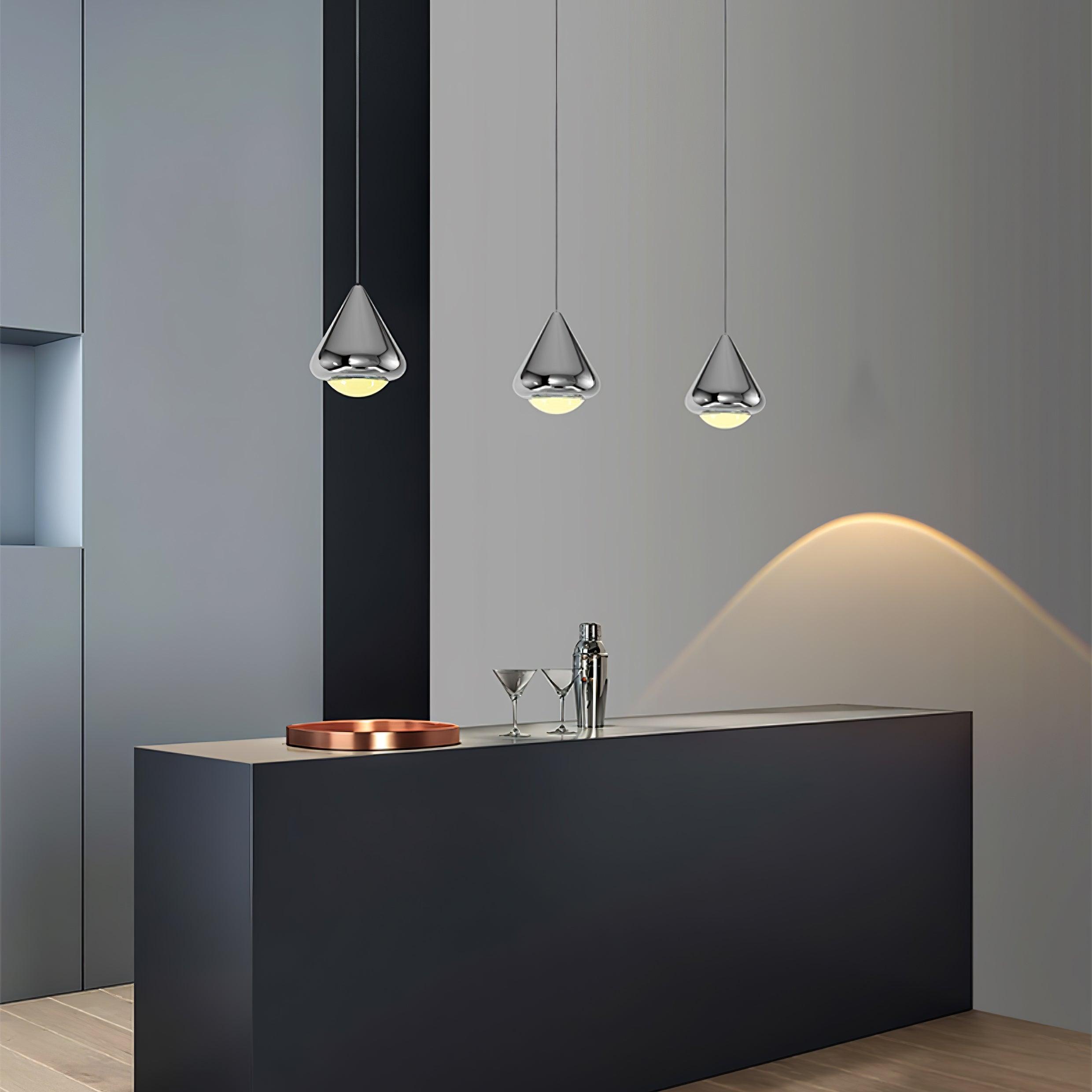 Apollo Pendant Light - Modern Hanging Chandelier for Kitchen Island, Dining Room & Bedroom Lighting - Industrial Vintage Ceiling Fixture with Edison Bulb