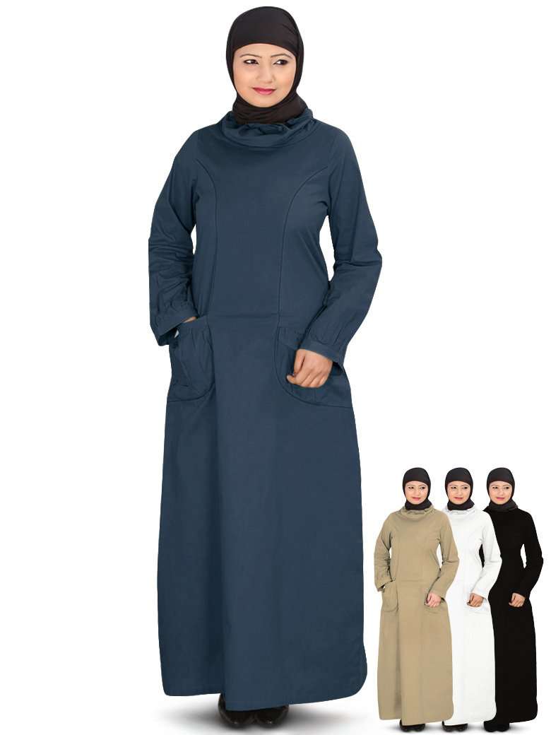 Elegant Muslim Abaya Dress for Women - Modest Islamic Prayer Gown - Perfect for Eid, Ramadan & Daily Wear