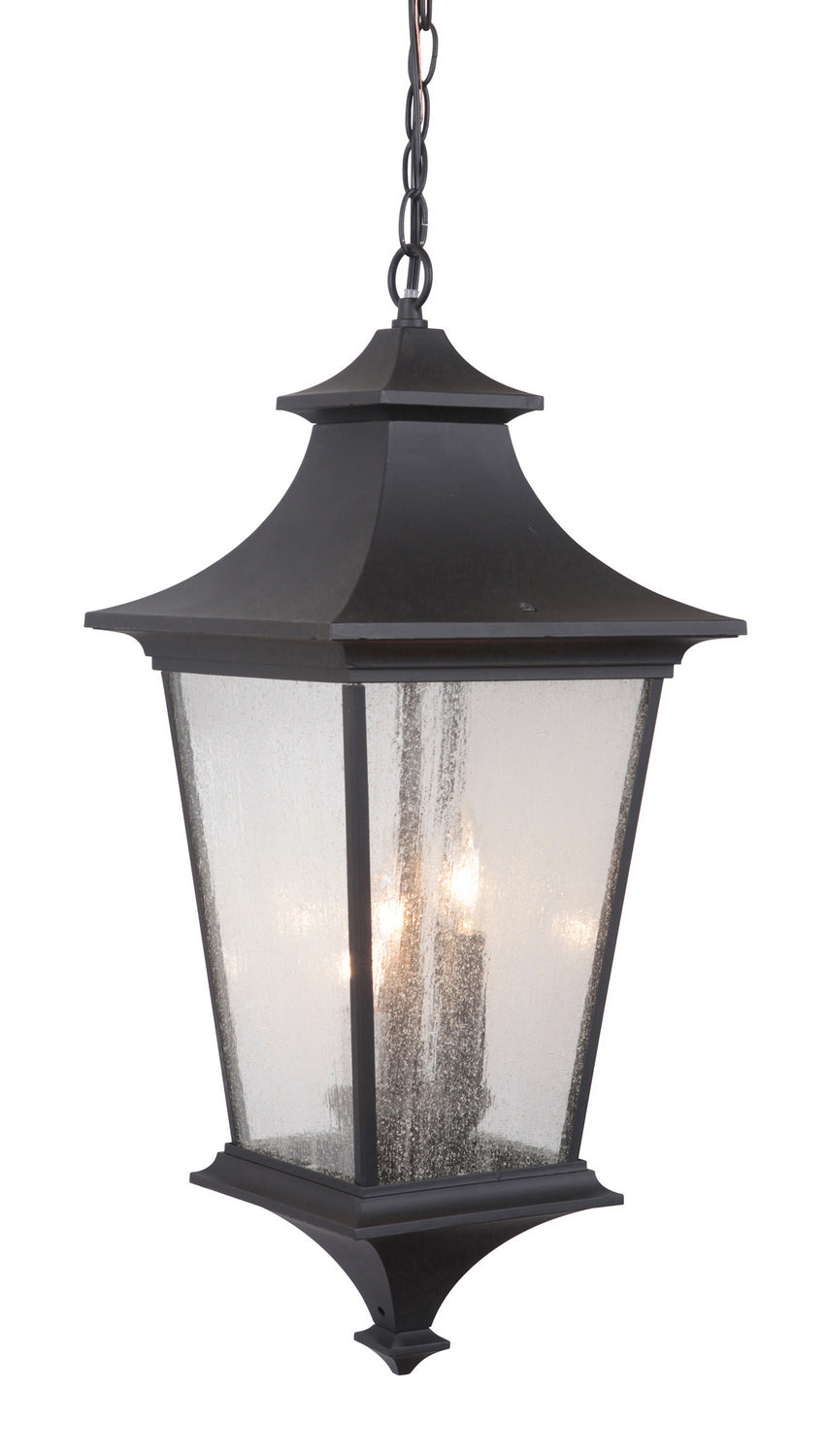 Argent Three Light Pendant in Midnight - Modern Black Ceiling Light Fixture for Kitchen Island, Dining Room, and Living Room Lighting