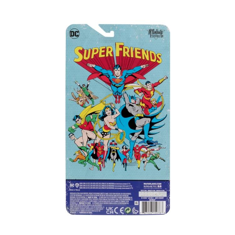DC Comics Super Friends Retro Batman Action Figure - 6-Inch Collectible Toy for Kids & Adults - Perfect for Display, Gifts, and Superhero Play Scenes
