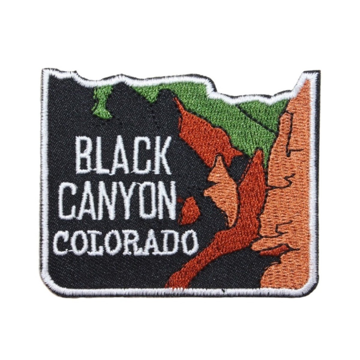 Black Canyon Colorado Patch - Embroidered Iron-On Applique for Travel & Outdoor Gear - Perfect for Hiking, Backpacks & National Park Souvenirs