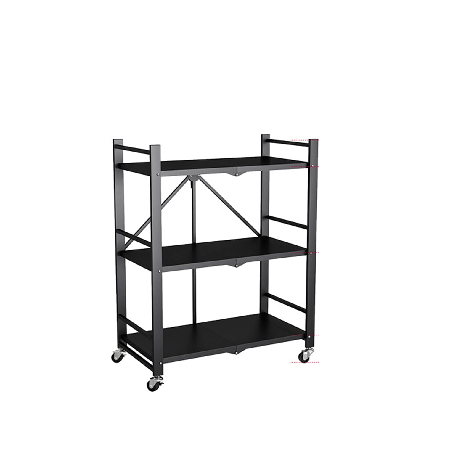 BAILR Mobile Storage Shelving Unit with Wheels - Heavy Duty Rolling Shelf Organizer for Garage, Kitchen, Pantry, Living Room & Bathroom - Perfect for Home Organization and Space Saving Storage Solutions