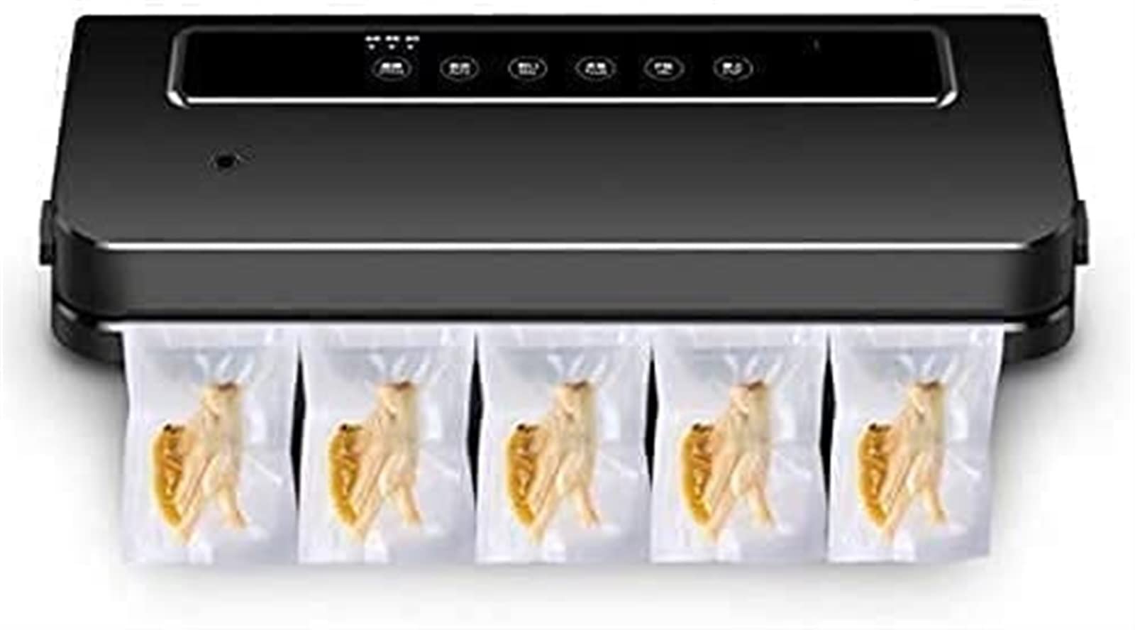 Commercial Vacuum Sealer Machine for Kitchen & Household Use - Black Food Vacuum Packaging System for Freshness & Longevity | Perfect for Meal Prep, Sous Vide, and Food Storage