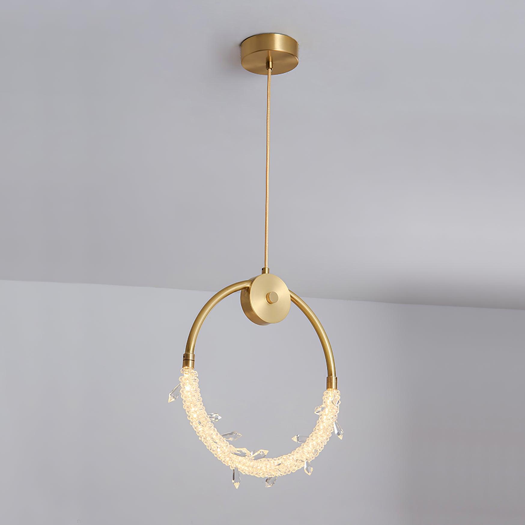 BU08P15G Modern Pendant Light - Elegant Hanging Ceiling Lamp for Kitchen, Dining Room, Bedroom & Living Room Decor