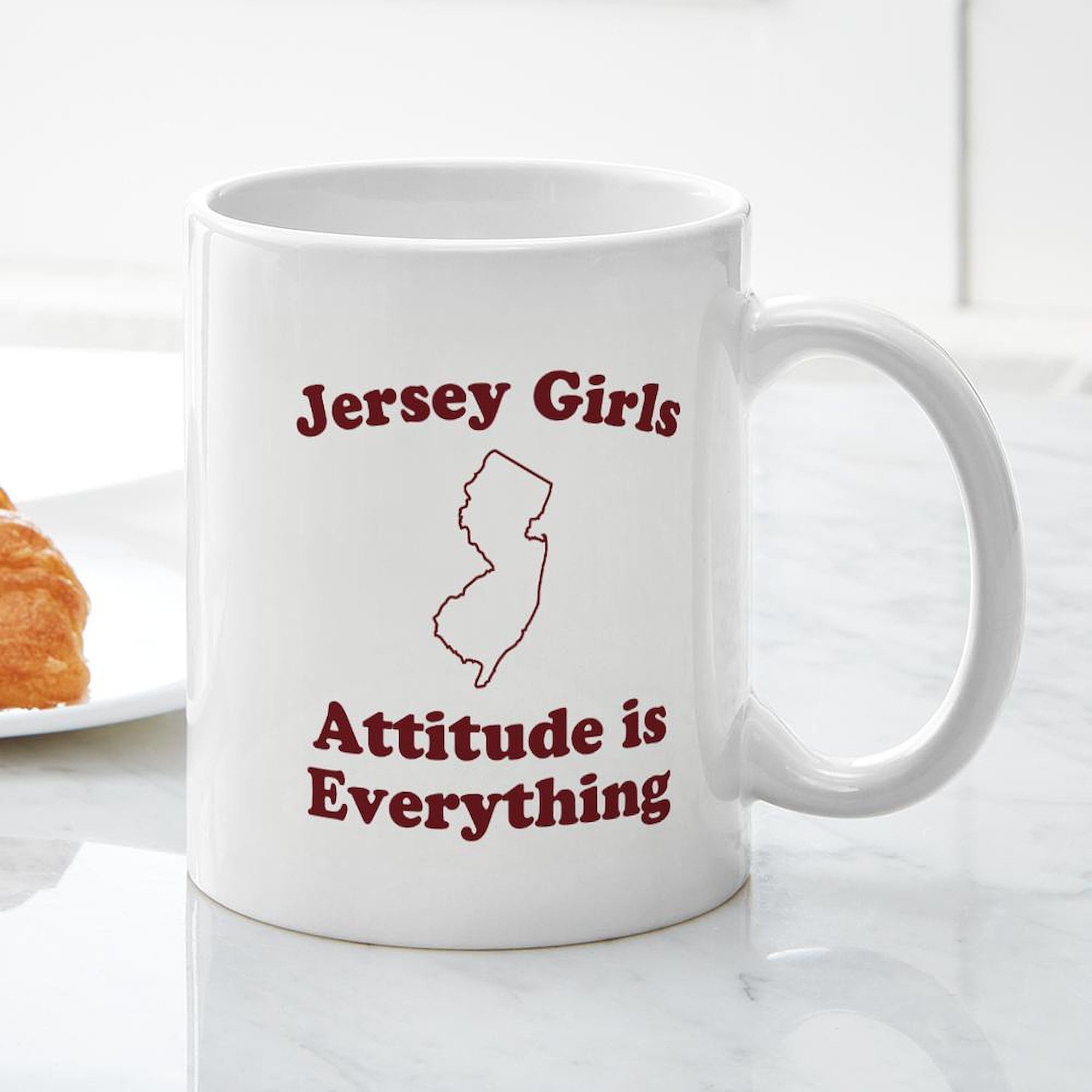 Jersey Girls Mug - 11 oz (325 ml) Ceramic Coffee Cup for Tea & Hot Drinks - Perfect Gift for Women, Best Friends & Jersey Lovers - Ideal for Home, Office & Coffee Shops