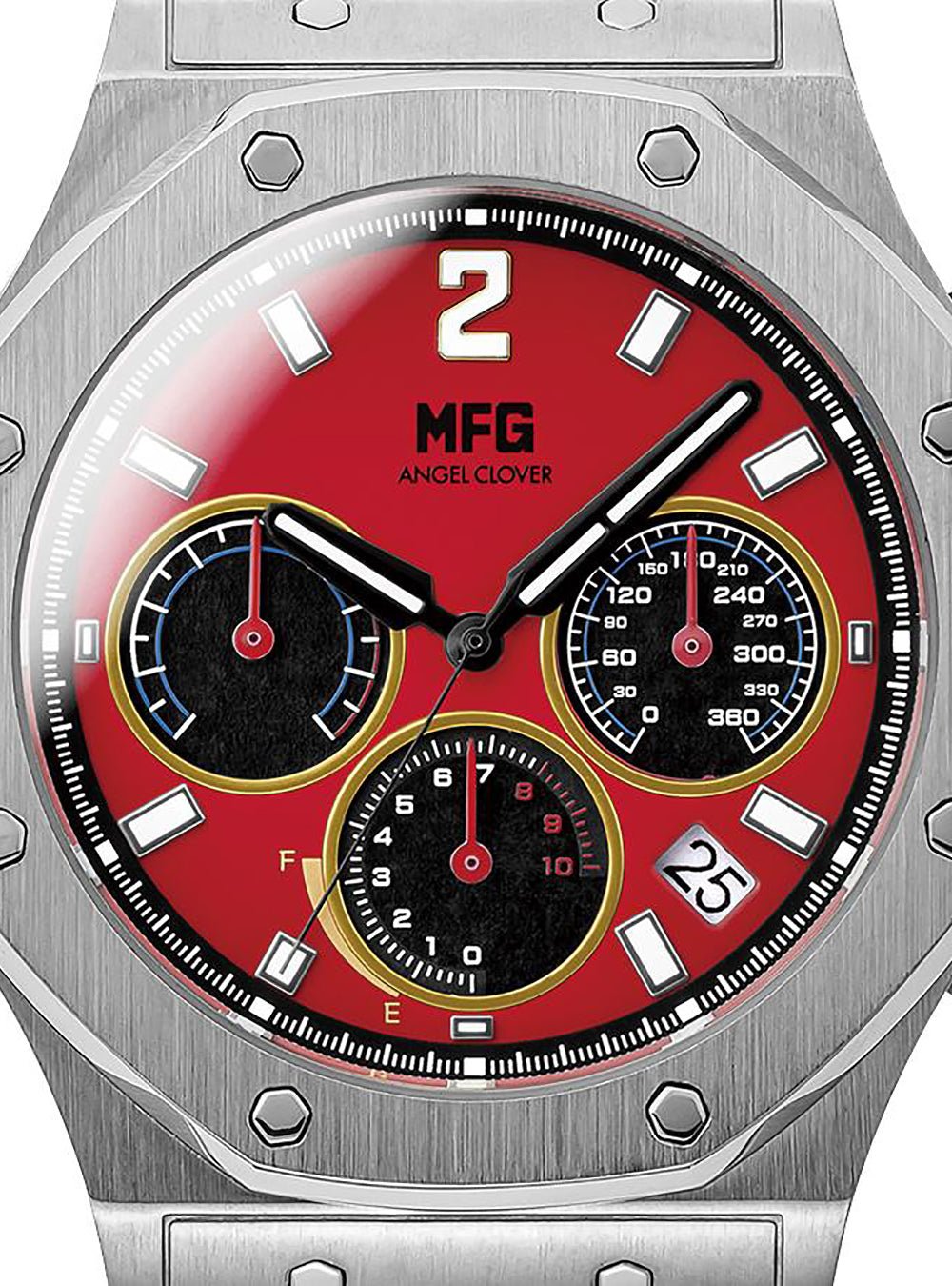 ANGEL CLOVER × MF GHOST Collaboration Solar Watch - EXVENTURE EVS43MFG Limited Edition (Ferrari 488GTB Model) | Premium Japanese Anime Inspired Timepiece for Racing Fans & Collectors | Perfect for Cosplay, Gift Giving & Anime Enthusiasts