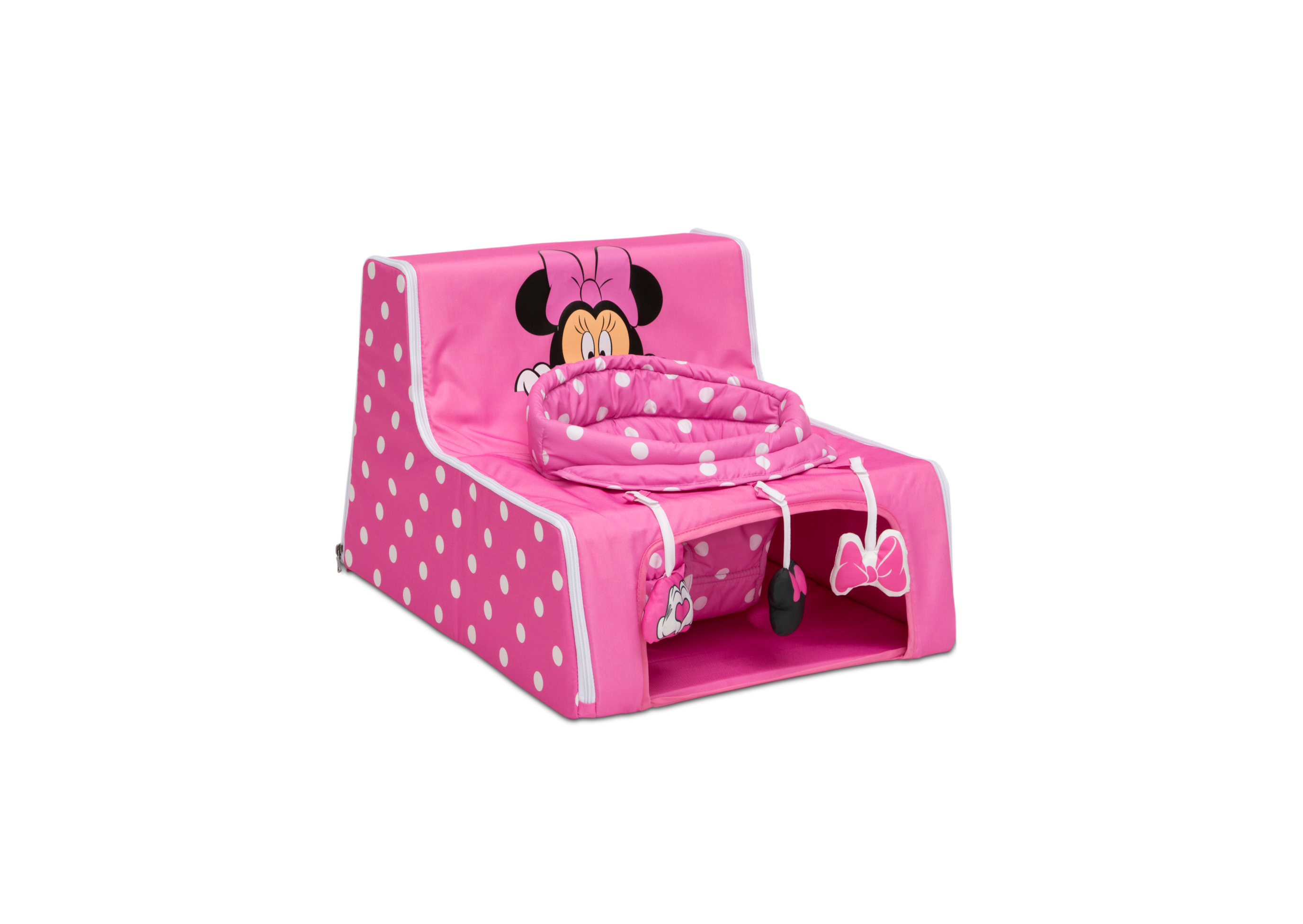 Minnie Mouse Sit N Play Portable Activity Seat for Babies - Soft Infant Support Chair for Playtime, Travel & Home Use - Perfect for Toddler Learning & Entertainment