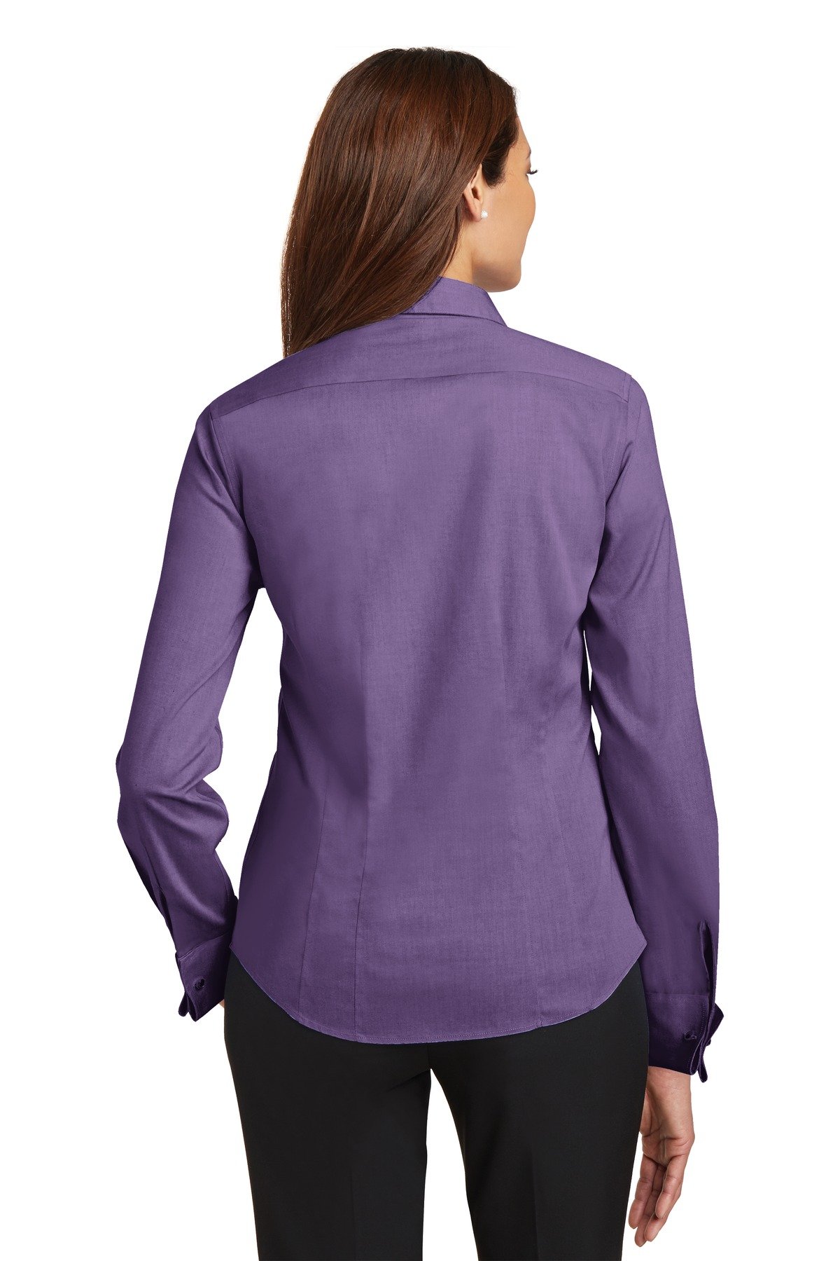 Red House Women's French Cuff Non-Iron Pinpoint Oxford Shirt - Professional Office Wear & Business Casual Attire for Women