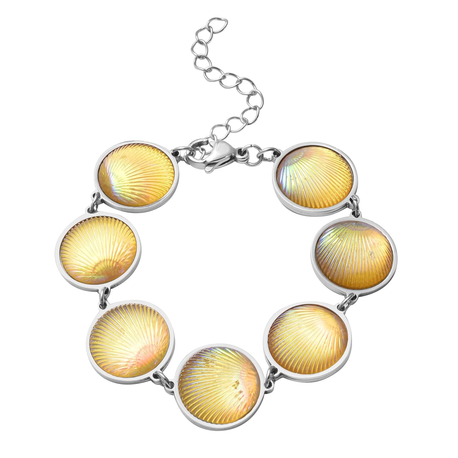 Shop LC Stainless Steel Seashell Charm Bracelet for Women - Durable Fashion Jewelry, Perfect Birthday Gift for Her - Ideal for Beach Vacations, Summer Outfits & Everyday Wear