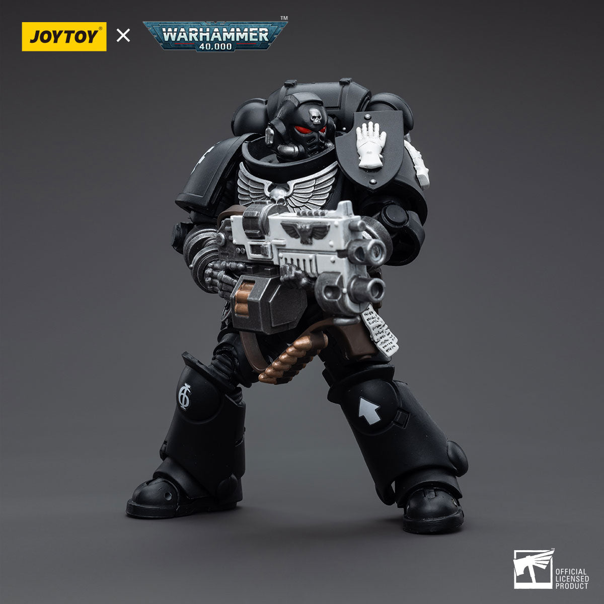 JOYTOY 1/18 Scale 3.75 Inch Warhammer 40K Iron Hands Intercessors Action Figure Set (4 Pack) - Perfect for Collectors, Tabletop Gaming, and Warhammer 40K Displays