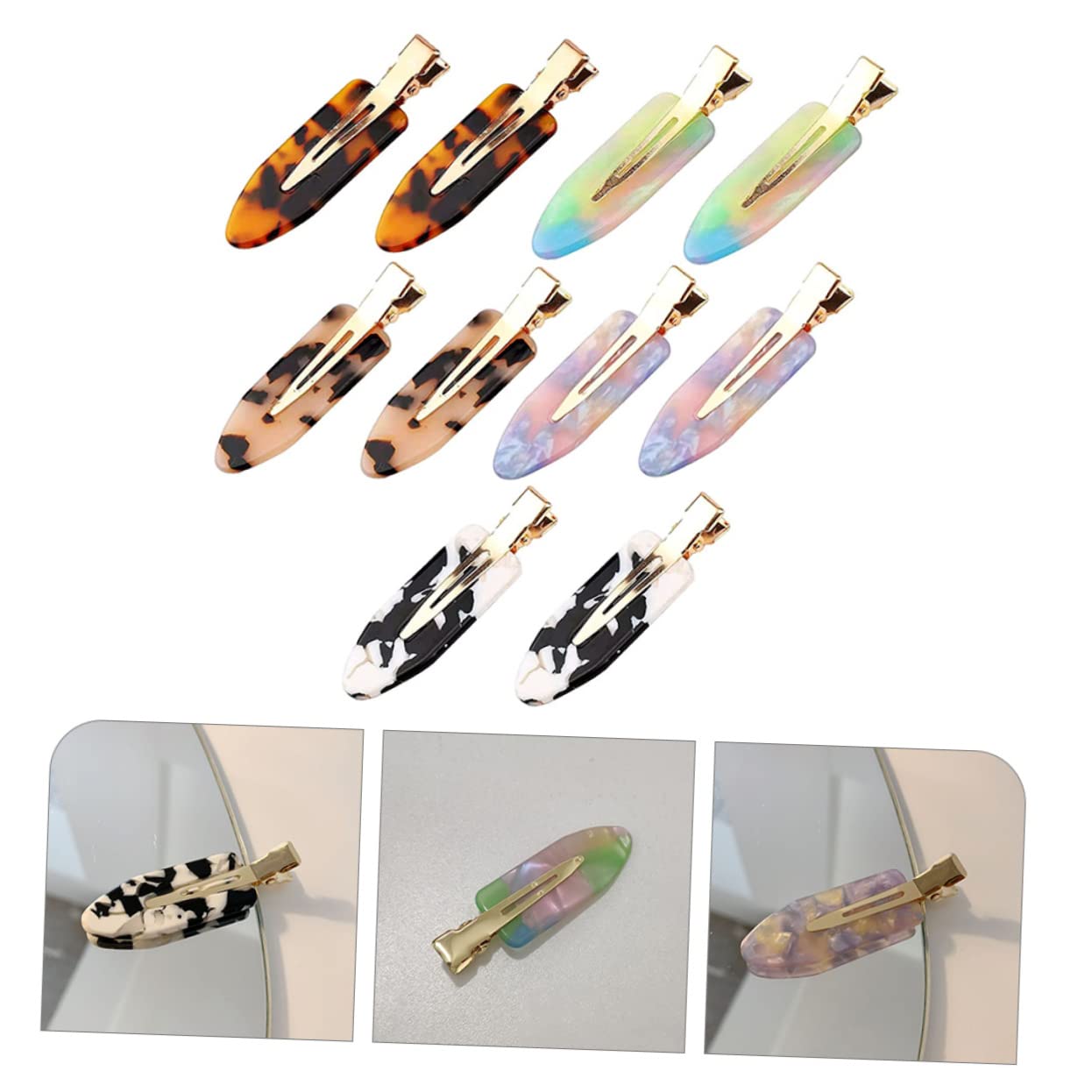 FOMIYES 2 Sets Alligator Hair Clips for Women - No Bend Hair Barrettes, Creaseless Hair Accessories for Styling, Sectioning & Makeup (20pcs) - Perfect for Salon, Home Hairstyling & DIY Hair Care
