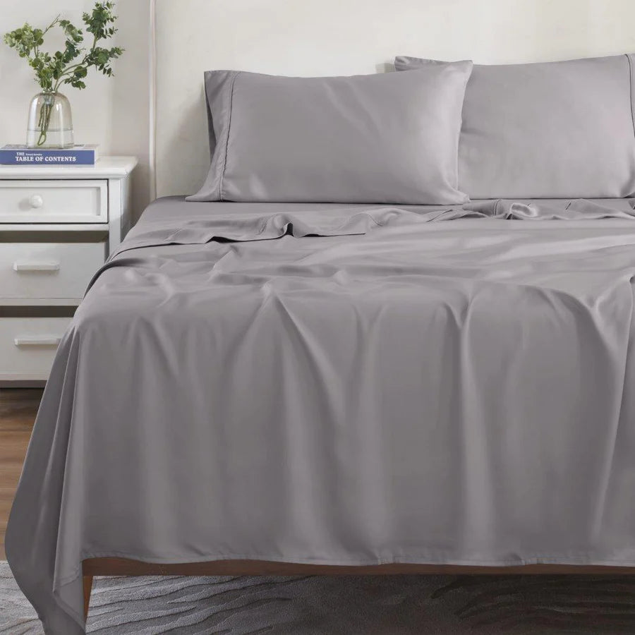 Premium 300 Thread Count Modal Bed Sheet Set from Beechwood - Deep Pocket Fitted Sheets for Queen/King Size Beds - Ultra Soft & Breathable Bedding for All-Season Comfort