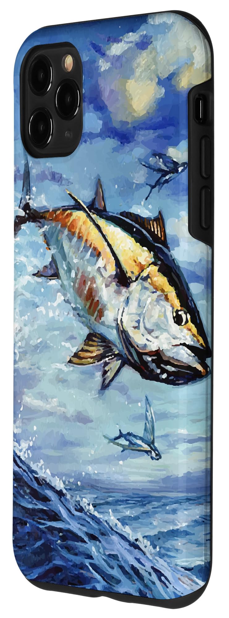 iPhone 11 Pro Max Case - Cute Bluefin Tuna Deep Sea Fish Design, Shockproof Protective Cover for Fishing Enthusiasts | Perfect for Outdoor Adventures & Marine Lovers