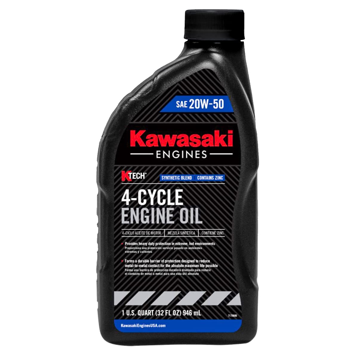 12PK SAE 20W50 4-Cycle Engine Motor Oil - OEM# 99969-6298 Quart Bottle - Ideal for Lawn Mowers, Motorcycles & Small Engines