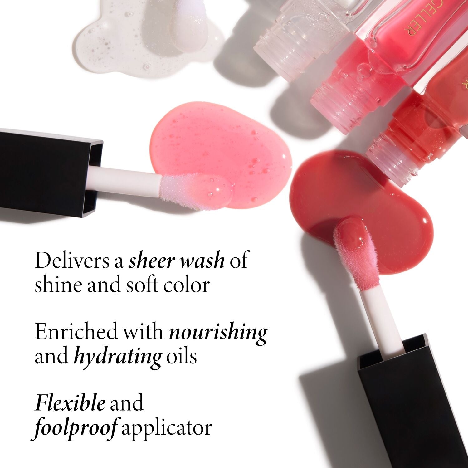Fine Shine Glossy Lip Oil - Hydrating & Non-Sticky Lip Gloss for All-Day Moisture - Perfect for Daily Wear, Date Night & Special Occasions