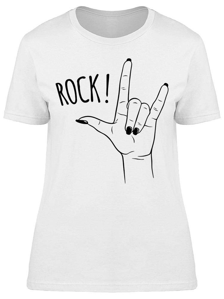 Rock Female Hand Graphic T-Shirt for Women - Stylish & Comfortable Casual Wear for Concerts, Outings & Everyday Fashion