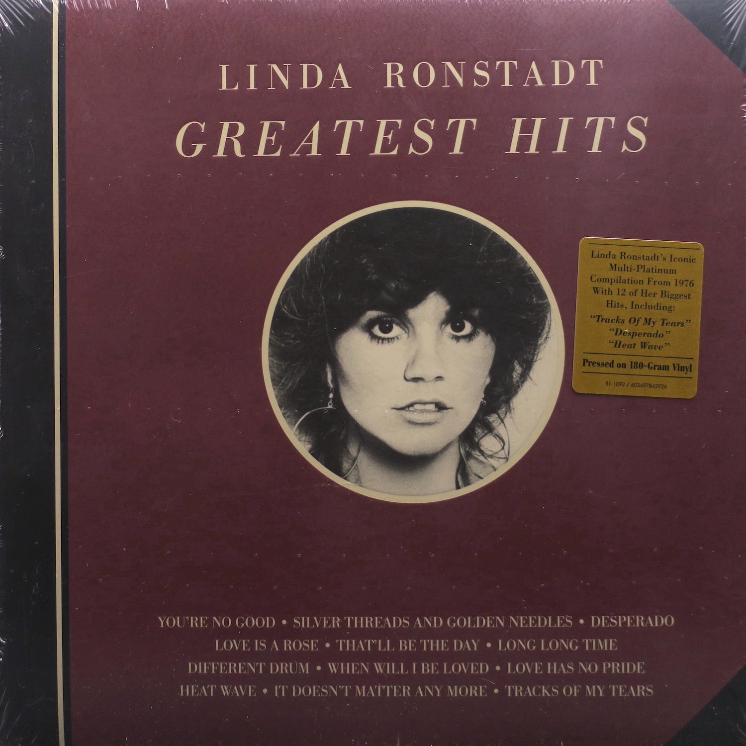 LINDA RONSTADT 'Greatest Hits 1' Vinyl LP Record - Classic 70s & 80s Rock Music for Home Listening & Vinyl Collectors