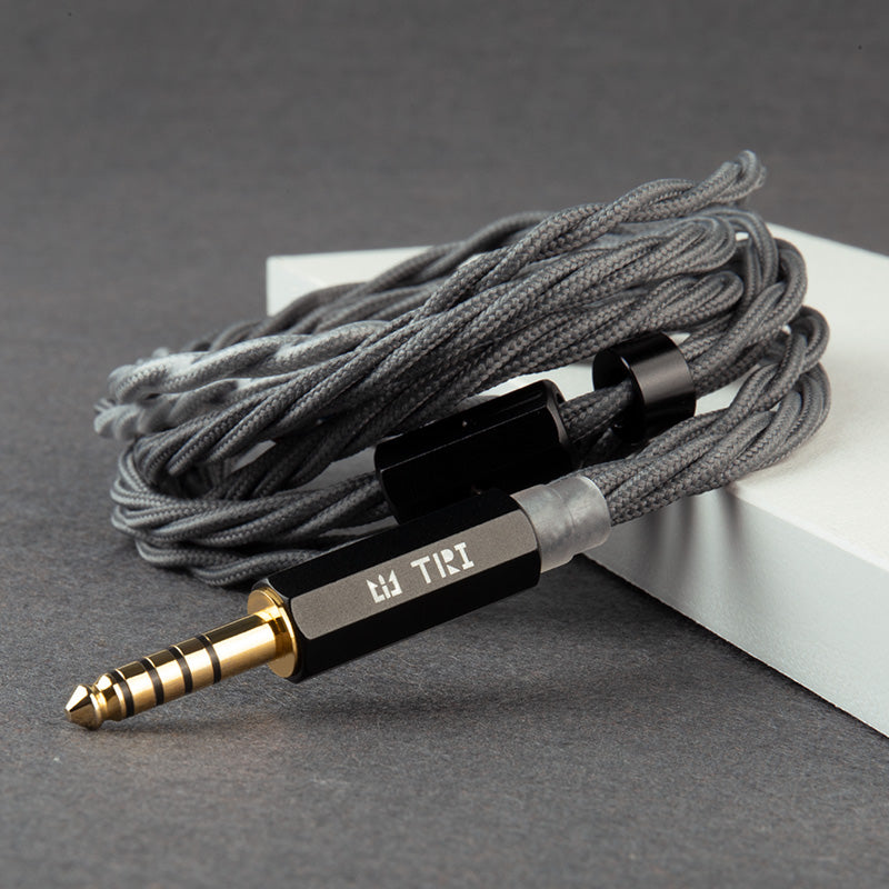 Premium TRI Wolfram 4-Core OFC Shielding Pure Silver Upgrade Cable for TRI I3 Pro Earphones - Enhanced Audio for Audiophiles & Music Professionals