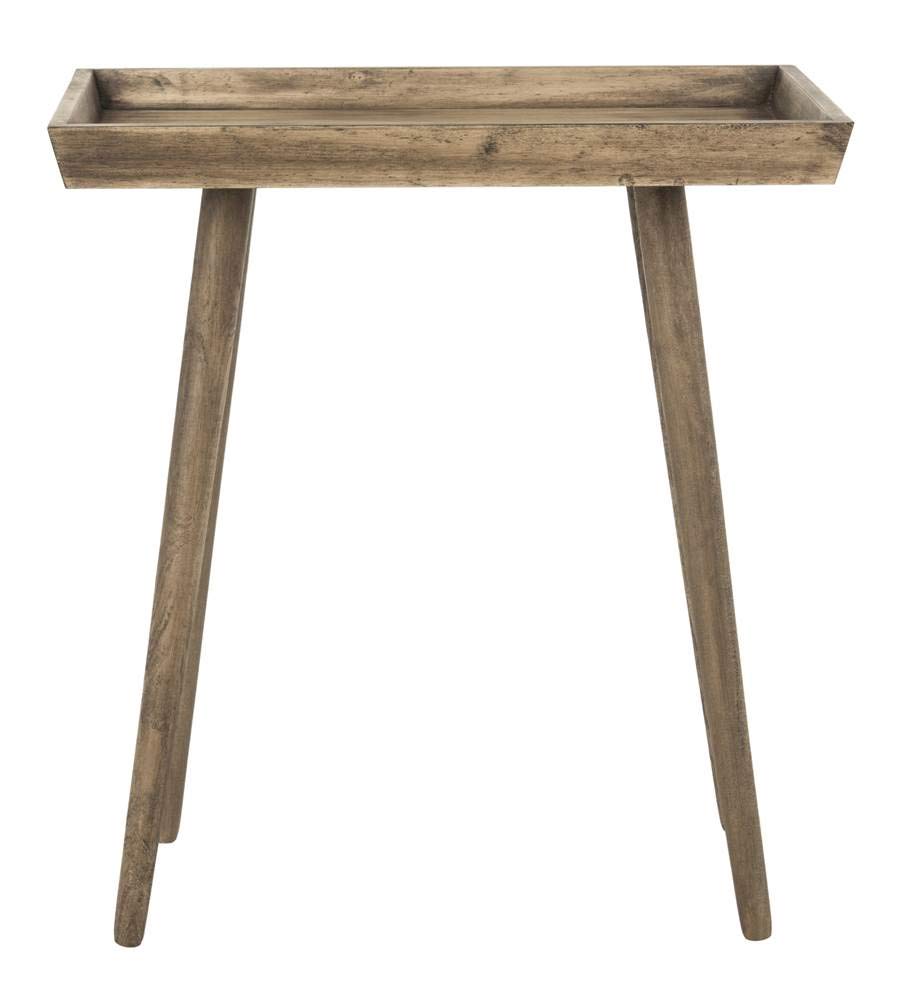 Safavieh Home Nonie Modern Chocolate Accent Table - Stylish End Table for Living Room, Bedroom & Office Decor