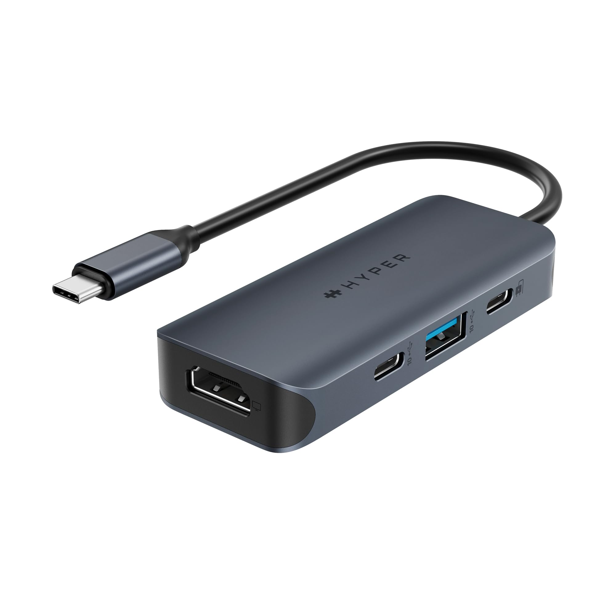 HyperDrive Next 4-Port USB C Hub for MacBook, Windows PC & Chromebook - 4K 60Hz HDMI, 2x USB-A 3.0, 10Gbps USB-C Data Port, 100W Power Delivery - Perfect for Home Office, Remote Work & Multi-Monitor Setup