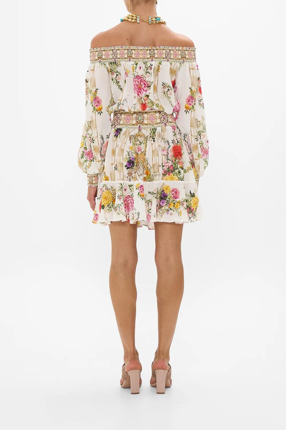 Egyptian Rose Off Shoulder Short Dress - Flirty Summer Dress for Beach, Party & Date Night | Women's Fashion