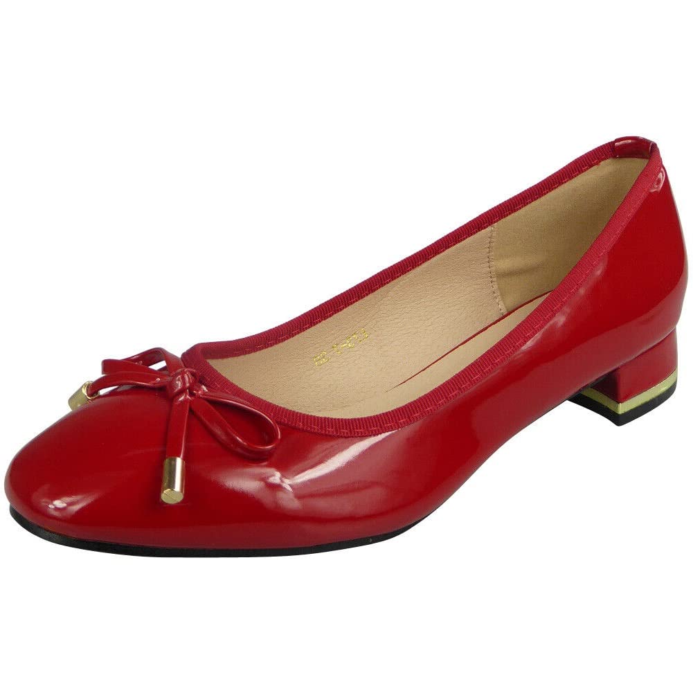 Women's Comfortable Mid Heel Slip-On Court Shoes for Work, Office & Party - Size 3-8 | Stylish & Professional Dress Shoes for Business, Formal Events & Everyday Wear