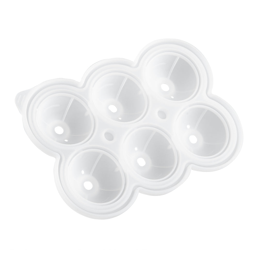 Premium Black Silicone Ice Cube Mold - 6 Large 1.75