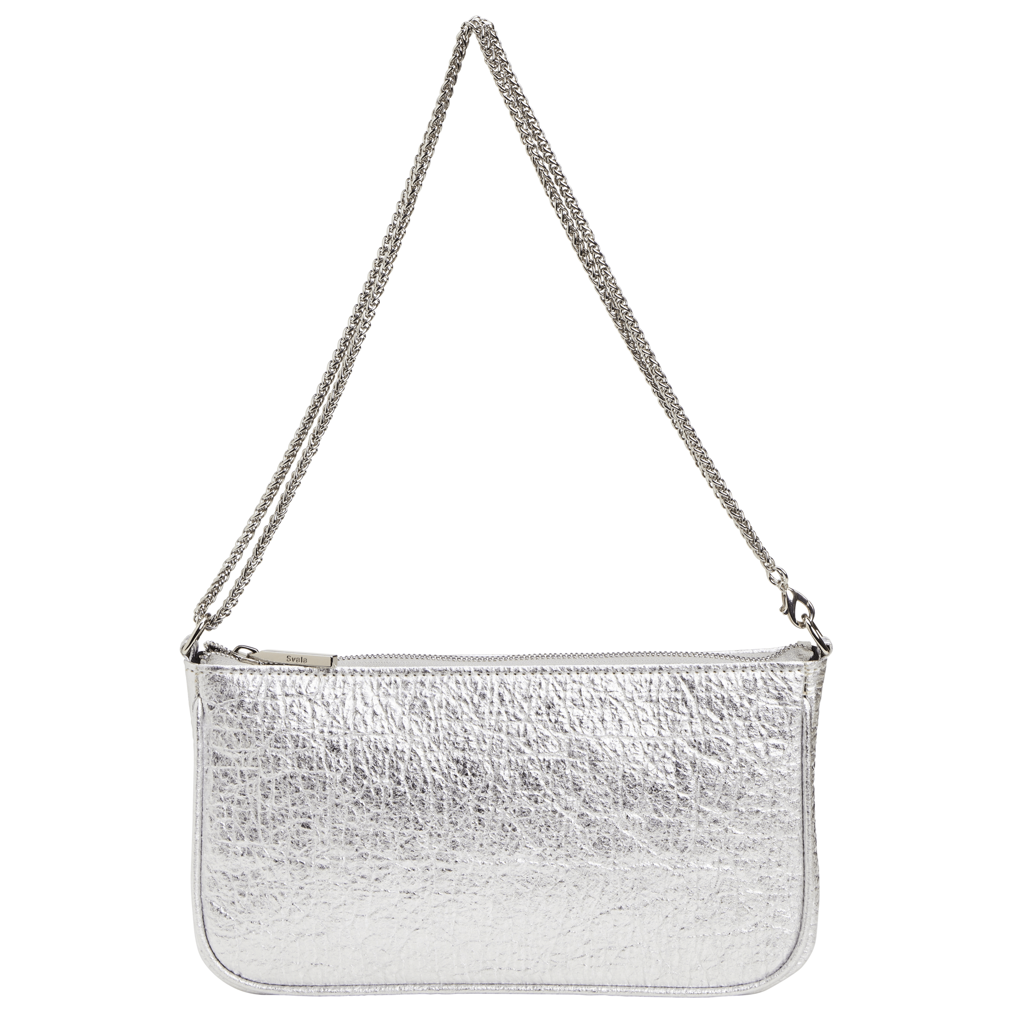 Gaia Piñatex® Vegan Leather Shoulder Bag for Women | Silver | Eco-Friendly Fashion Accessory for Work, Travel & Everyday Use