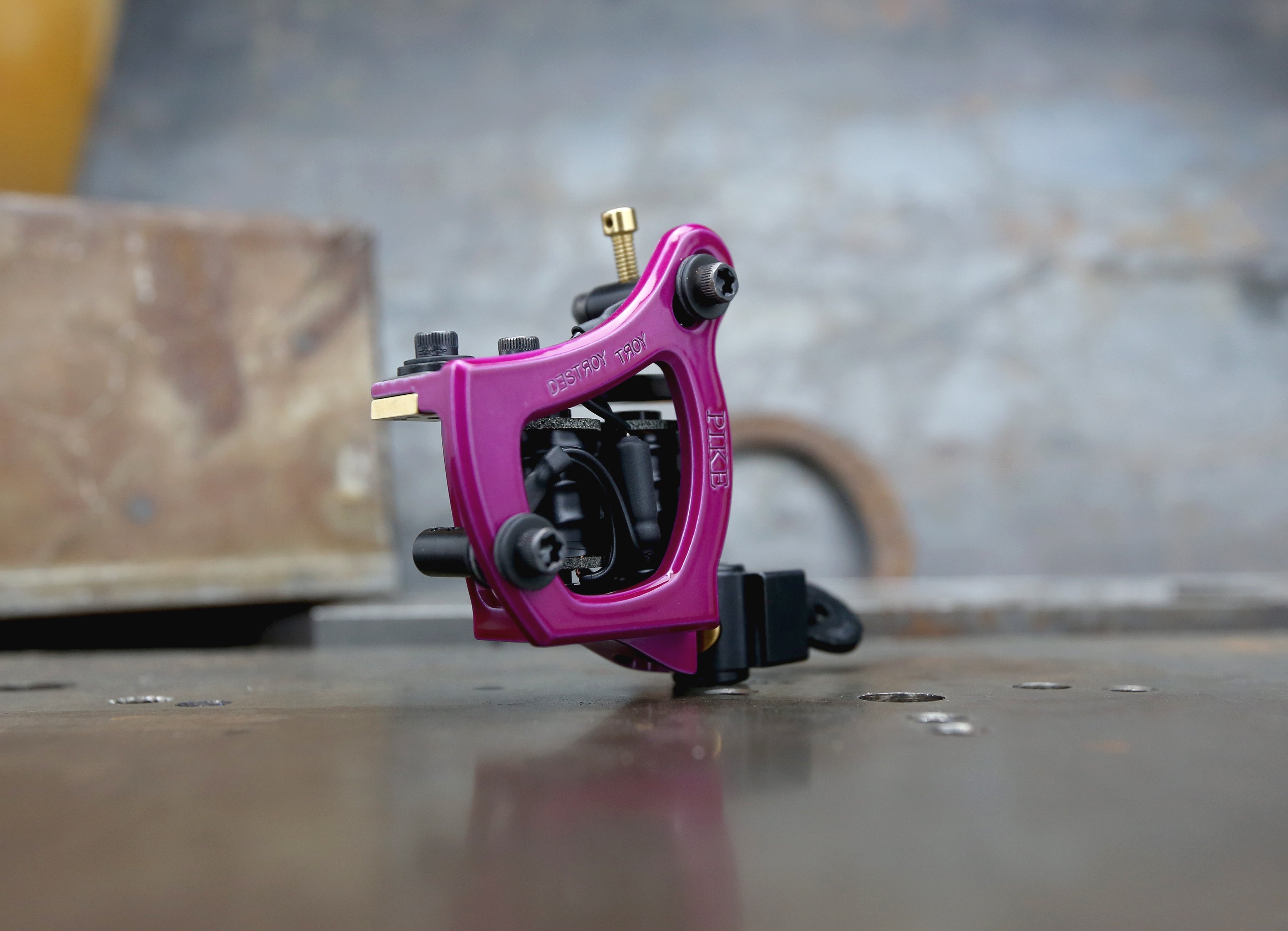 Limited Edition Mike Pike x Destroy Troy Teacup Liner - Raspberry & Black - Perfect for Skateboarding, Streetwear Fashion & Collectors