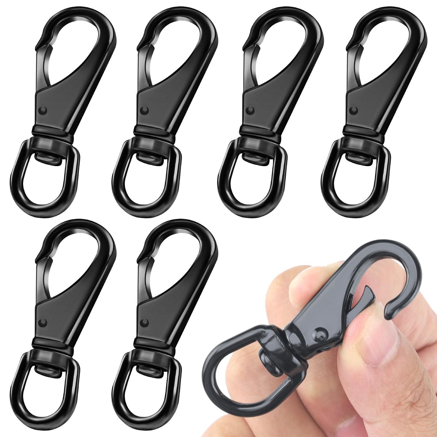 6 Pack Swivel Snap Hooks - 2.57