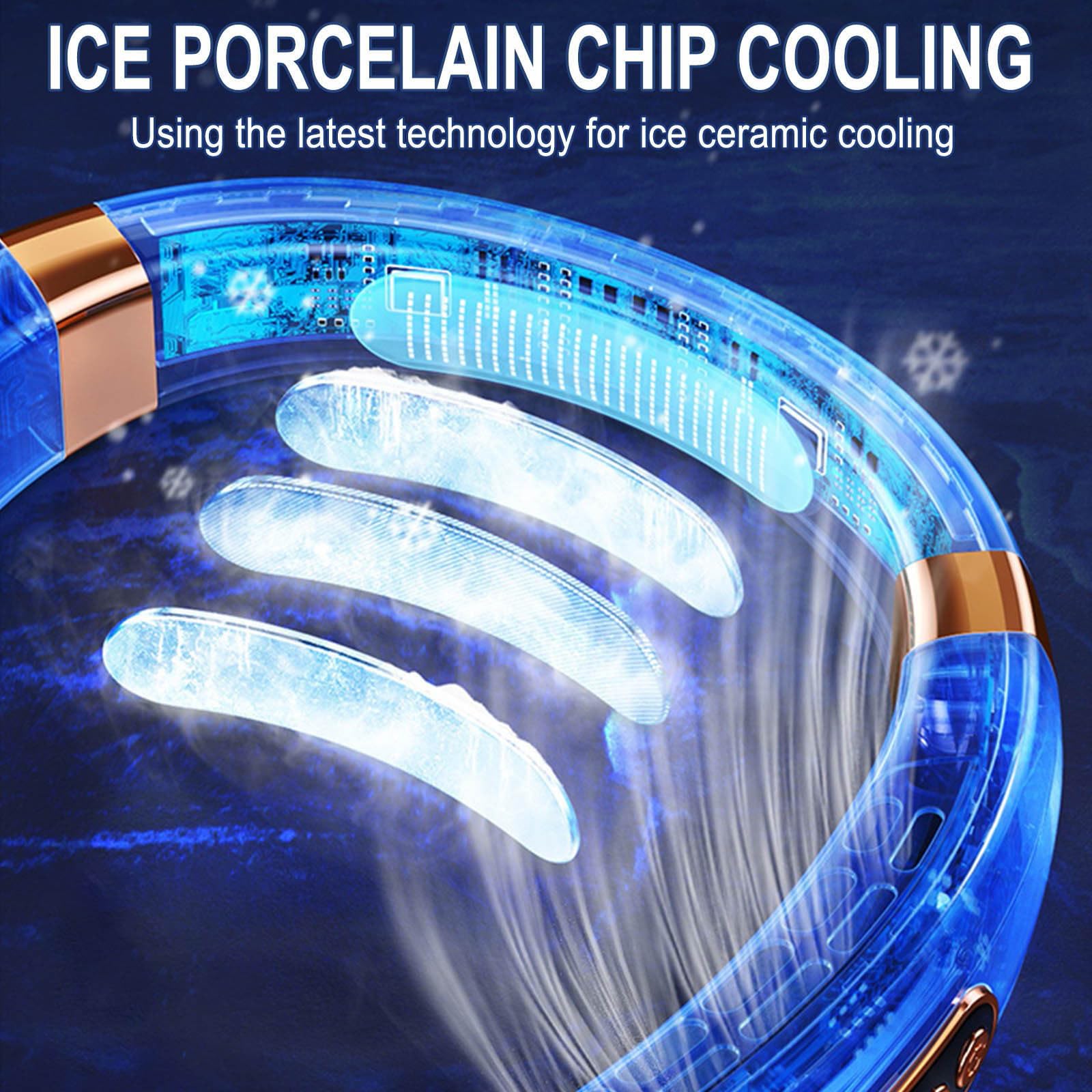 2024 Upgraded Bladeless Neck Fan with LED Display - 5 Speed Settings, 1800mAh USB Rechargeable Battery, Ultra Quiet Personal Cooling Fan for Men & Women - Perfect for Outdoor Activities, Travel, Home & Office Use
